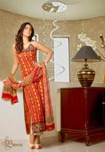 Sahil Embroidered Collection 2013-14 for women by Shariq Textile