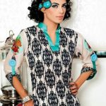 Party wear printed linen winter collection 2013 for women by Bashir Mill