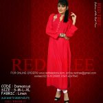Red Tree Simple Casual Winter Kurti Dresses 2013 for Girls
