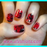 classy stripes nail designs for girls