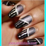 Best stripes design nail art for girls