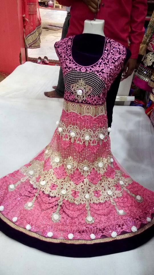 Pakistani Bridal Wear Frock And Lehenga Choli Dress Designs