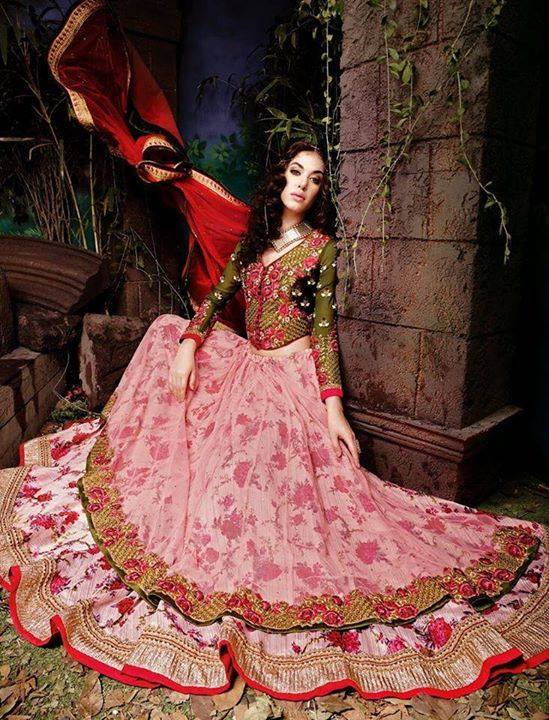 Pakistani Bridal Wear Frock And Lehenga Choli Dress Designs