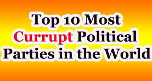 Top 10 most corrupt political party in the world