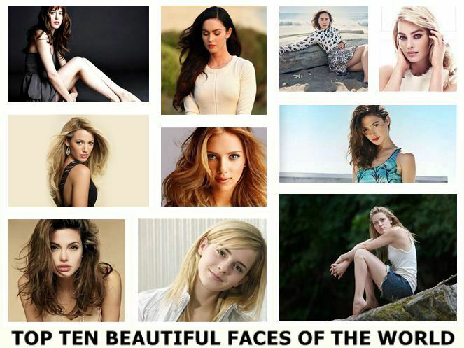 List Of The Top 20 Most Beautiful Faces in the World