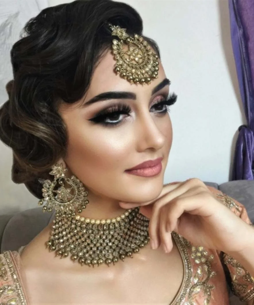 Pakistani bridal makeup and hairstyle pictures